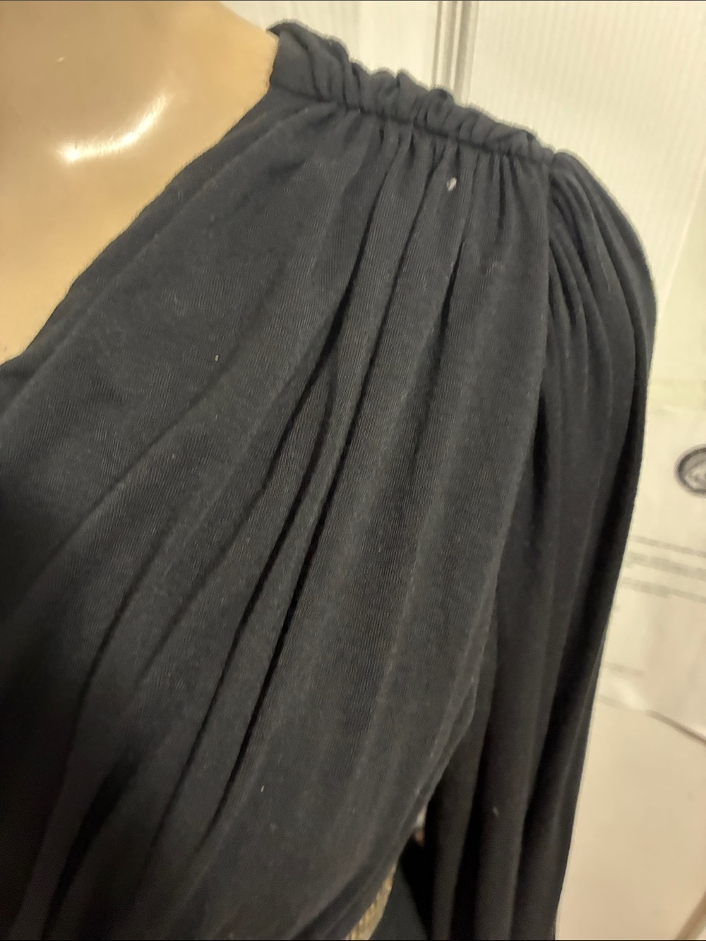 Sky One-Shoulder Black Blouse with Embellished Belt dress - Picture 7 of 17